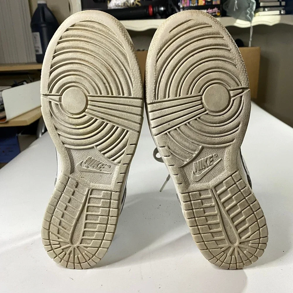 Nike Dunk Low Triple White Shoes Sneakers Women's 8 - Picture 6 of 8